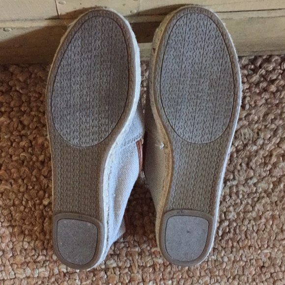 MICHAEL KORS ESPADRILLE FLATS BOHO CANVAS SLIP ON FLATS SLIDES 9 M - Picture 5 of 16